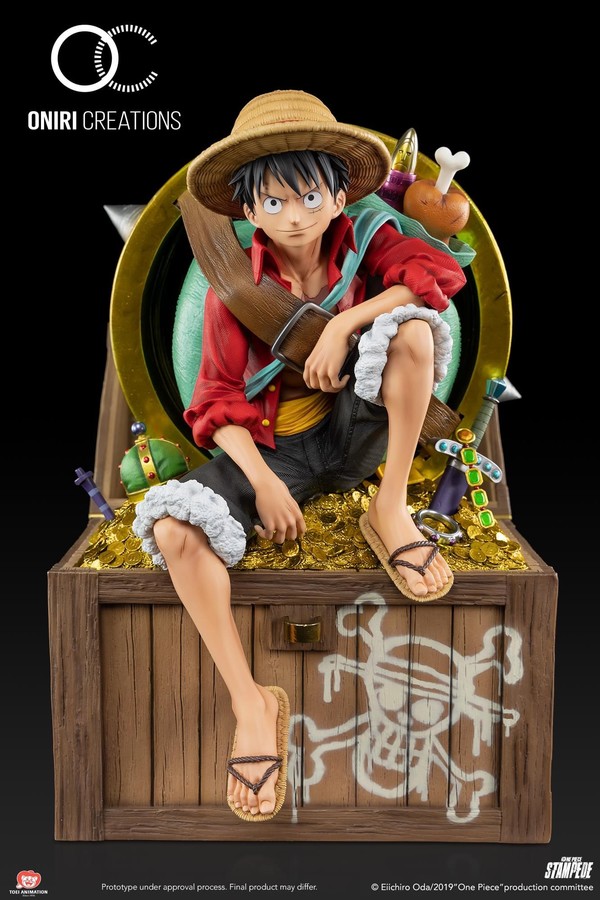 Monkey D. Luffy, One Piece Stampede, Oniri Créations, Pre-Painted, 1/4